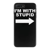 i'm with stupid mens iPhone 7 Plus Case