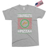 All I Want For Christmas Is Pizza Ugly Christmas For Dark Exclusive T-shirt