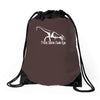 t rex hates push ups Drawstring Bags