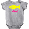 big fish little fish cardboard box Baby Onesie