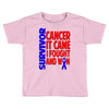 melanoma skin cancer survivor shirt blac Toddler T-shirt