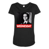 wednesday addams Maternity Scoop Neck T-shirt