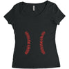 Baseball Mom Women's Triblend Scoop T-shirt