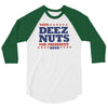 vote deez nuts 3/4 Sleeve Shirt