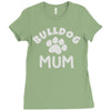 bulldog mum Ladies Fitted T-Shirt