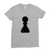 Chess King and Pawn Ladies Fitted T-Shirt