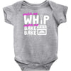 watch me whip watch me bake bake Baby Bodysuit