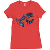 alien terror from deep space Ladies Fitted T-Shirt
