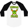 vegan pirate 3/4 Sleeve Shirt
