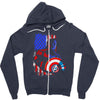 i'm the captain in the war Zipper Hoodie