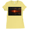 Florida Sunset Ladies Fitted T-Shirt
