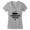 corithos coffee Women's V-Neck T-Shirt