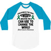 education is the most powerful weapon you can use to change the world 3/4 Sleeve Shirt