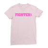 fighter breast cancer Ladies Fitted T-Shirt