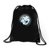 dramatic chipmunk Drawstring Bags