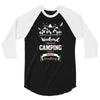 Weekend Forecast Camping With A Chance Of Drinking 3/4 Sleeve Shirt
