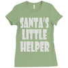 santa's little helper Ladies Fitted T-Shirt