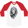 lion with crown 3/4 Sleeve Shirt