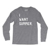 i want summer Long Sleeve Shirts