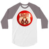 route 66 sign distressed, ideal birthday gift or present 3/4 Sleeve Shirt