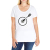 archery target Ladies Curvy T-Shirt