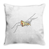 Creation of Adam Pizza Throw Pillow