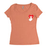 love more pocket Women's Triblend Scoop T-shirt