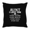 I Love You Aunt Throw Pillow