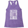 straight outta planet vegeta Racerback Tank