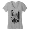 akira motorcycle Women's V-Neck T-Shirt