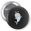 cute kawaii narwhals are cute Pin-back button