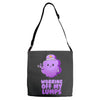 working off my lumps Adjustable Strap Totes