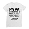 I Love you Papa Ladies Fitted T-Shirt