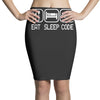 eat sleep code Pencil Skirts