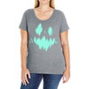 halloween face Ladies Curvy T-Shirt