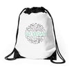 go vegan 3 Drawstring Bags