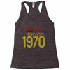 awesome since november 1970 Racerback Tank