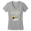 retirement plan Women's V-Neck T-Shirt