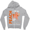 wear peach for  my [you can write any name] Zipper Hoodie