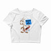looney tunes genius at work Crop Top
