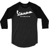 vespa its a way of life 3/4 Sleeve Shirt