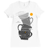 coffee addict Ladies Fitted T-Shirt