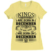 Real Kings Are Born On December 5 Ladies Fitted T-Shirt