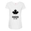 Canada Established 1867 Maternity Scoop Neck T-shirt