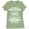 Super Cool Mimi Of A Freaking Awesome Granddaughter Ladies Fitted T-Shirt