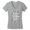 we lose ourselves in books Women's V-Neck T-Shirt