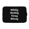 wibbly w0bbly Laptop sleeve