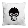 mean monkey Throw Pillow