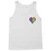 Love Is Love Lgbt Rainbow Heart Tank Top