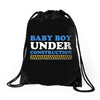 Baby Boy Under Construction Drawstring Bags